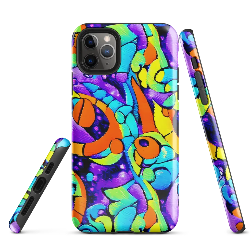 Vivid Collision on Tough Case for iPhone® — Front