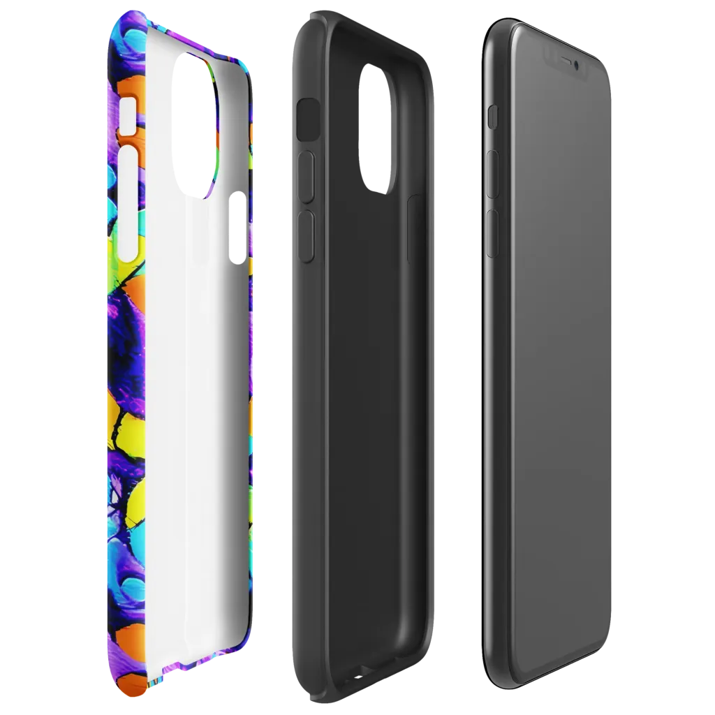 Vivid Collision on Tough Case for iPhone® — Right