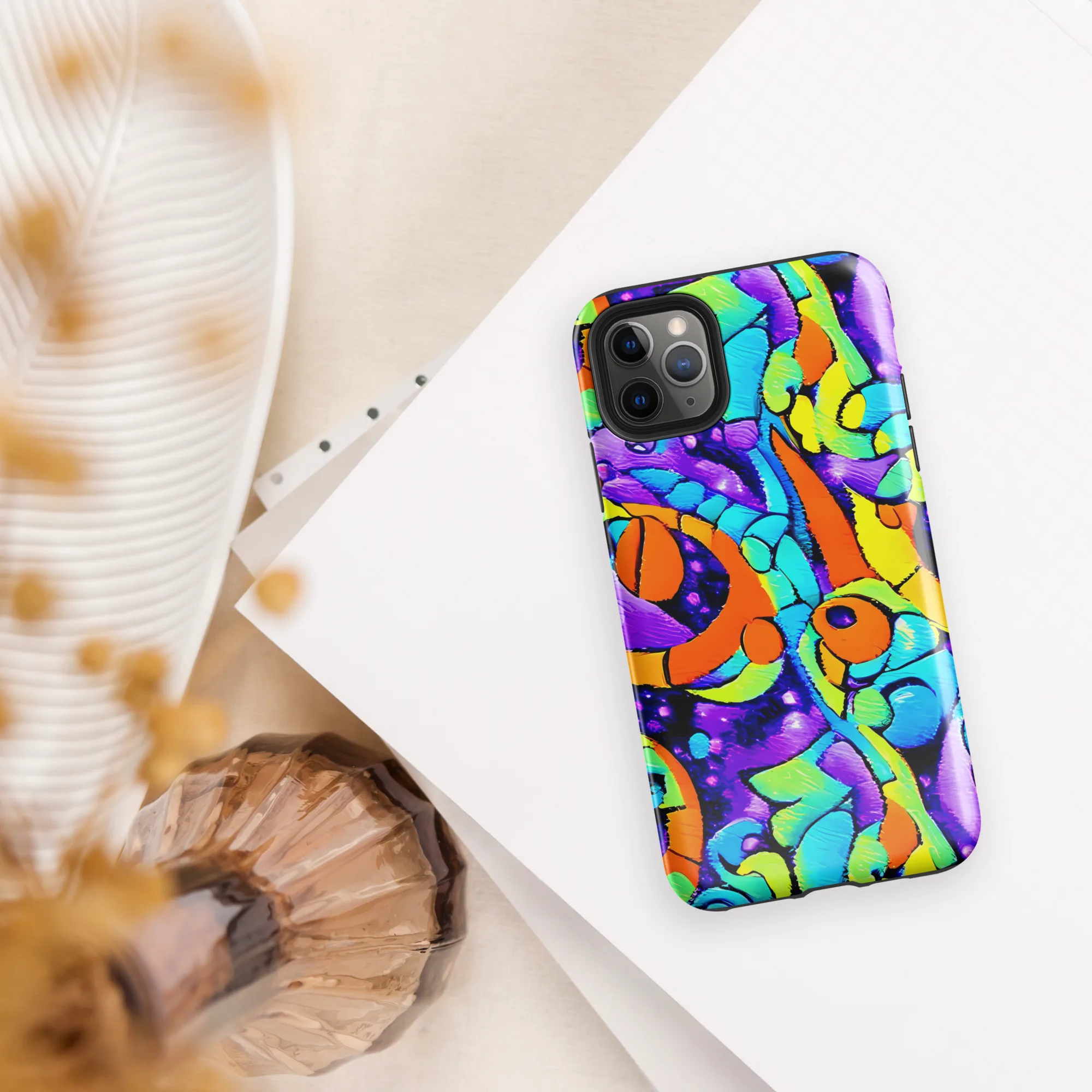 Vivid Collision on Tough Case for iPhone® — Front