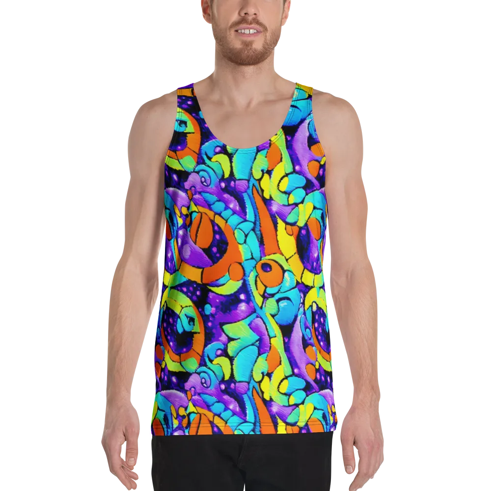 Vivid Collision on Men's Tank Top — Front