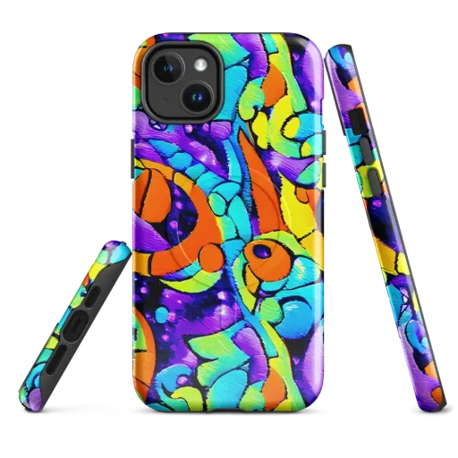 Vivid Collision on a MagSafe Tough Case for iPhone®