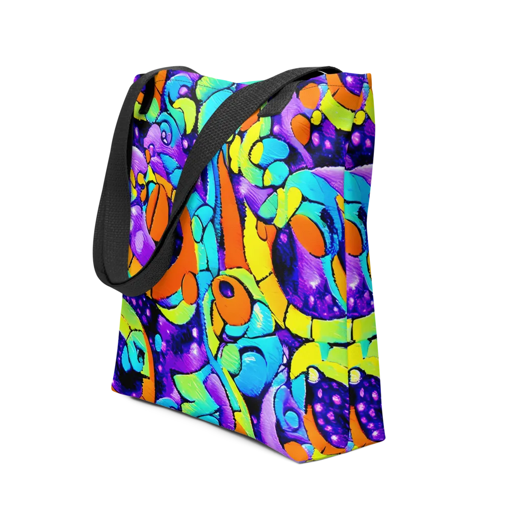 Vivid Collision on Tote Bag — Front