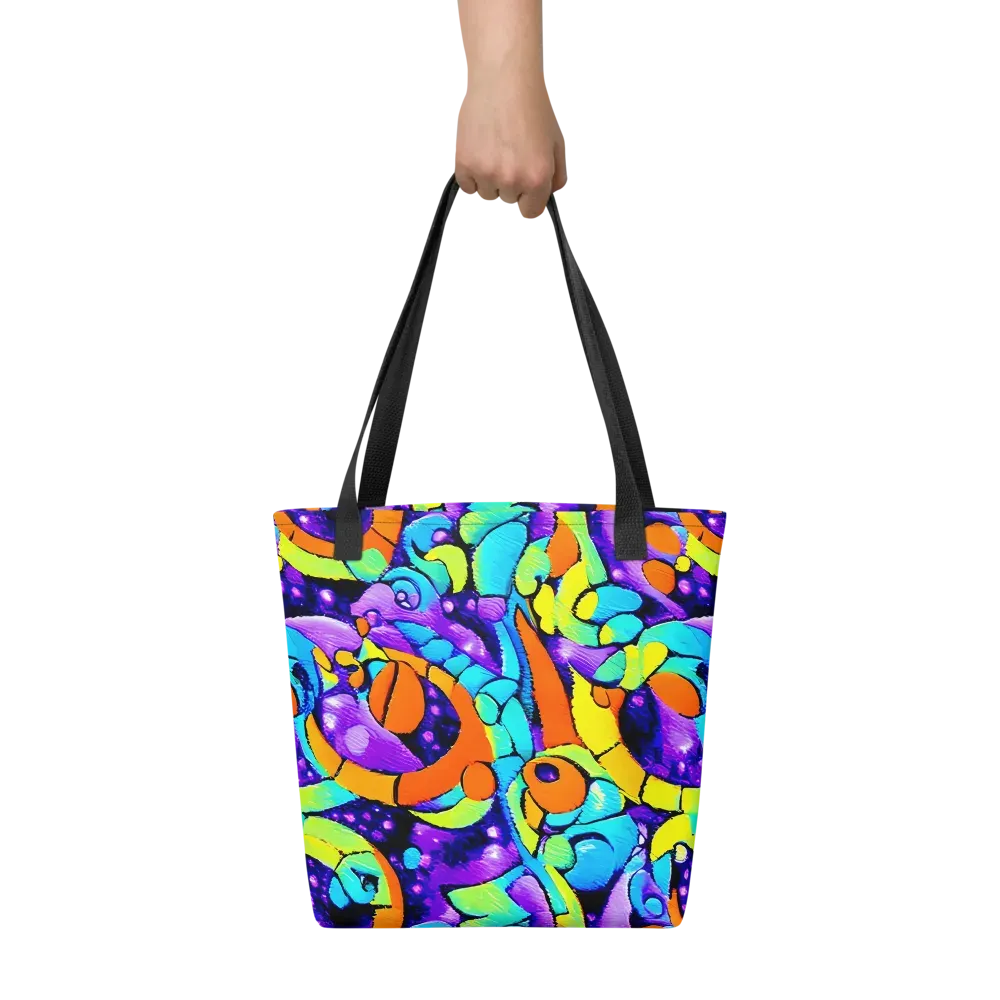 Vivid Collision on Tote Bag — Front
