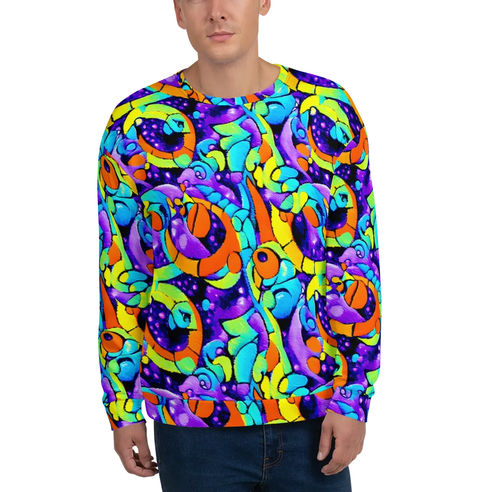 Vivid Collision on Sweatshirt — Front