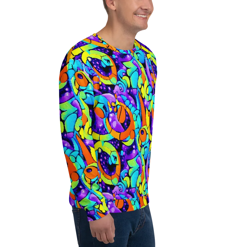 Vivid Collision on Sweatshirt — Right Front