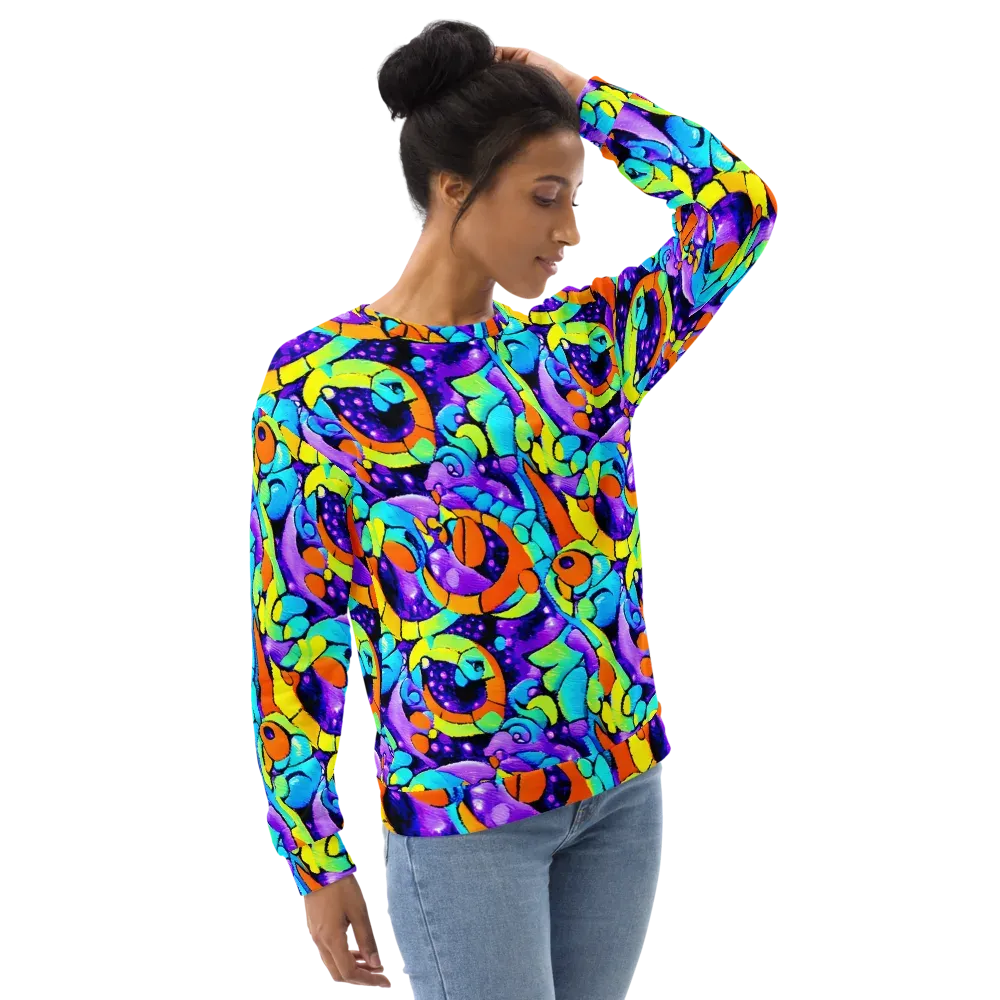 Vivid Collision on Sweatshirt — Right Front