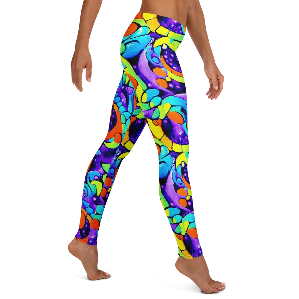 Vivid Collision on Leggings — Right