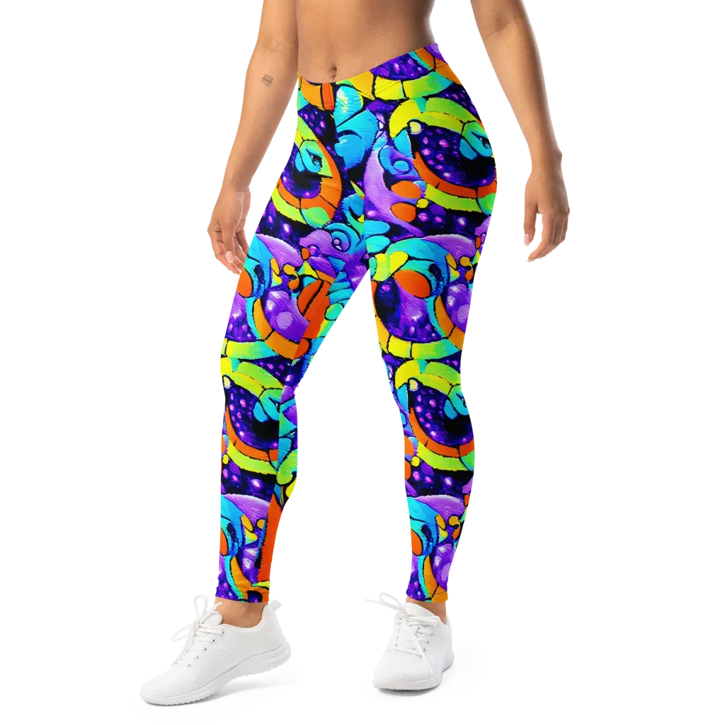 Vivid Collision on Leggings — Left Front