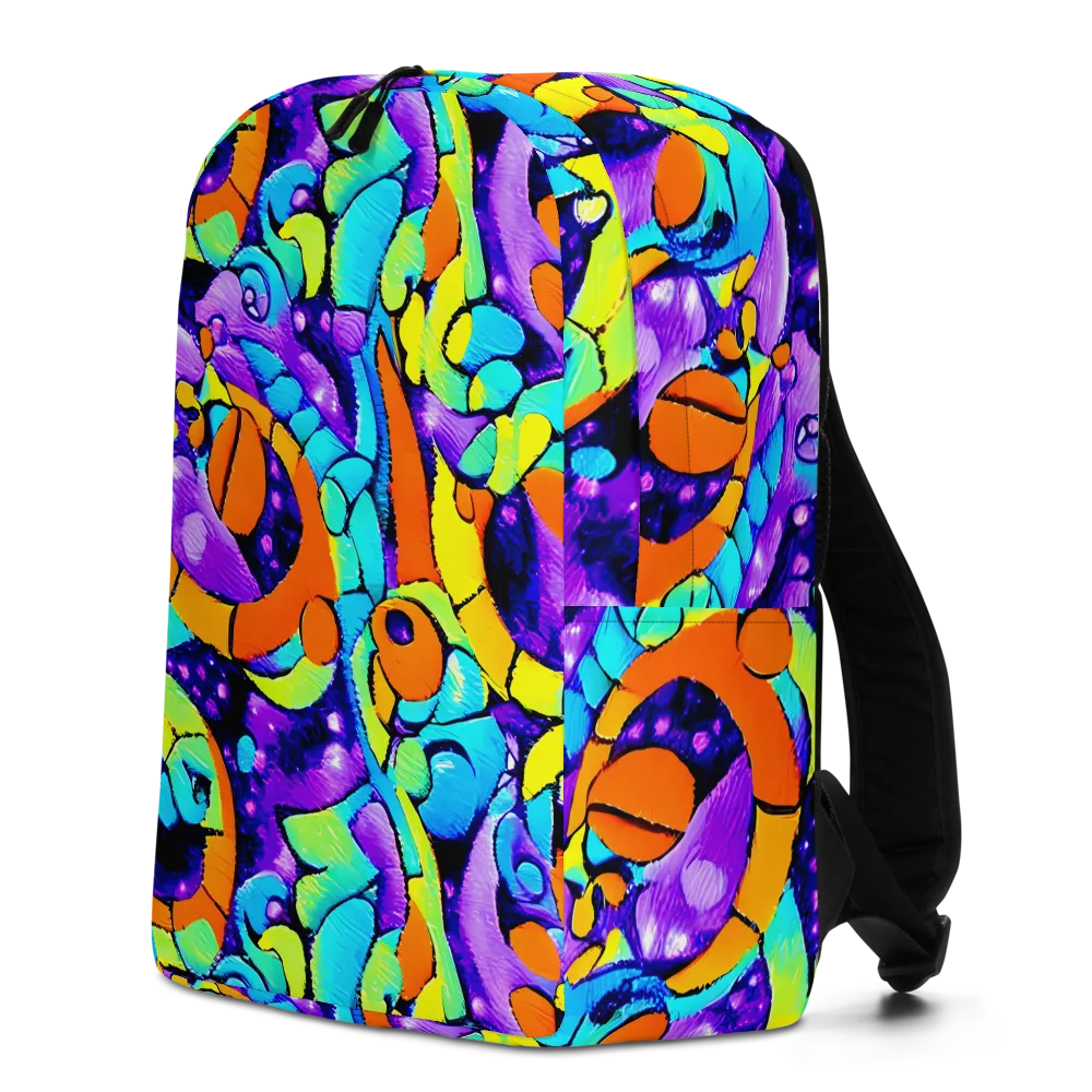 Vivid Collision on Minimalist Backpack — Left