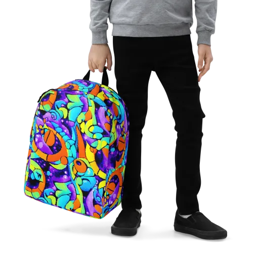 Vivid Collision on a Minimalist Backpack