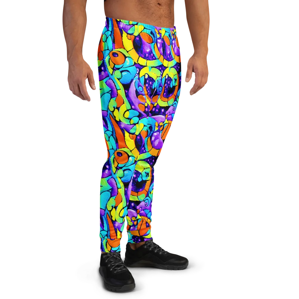 Vivid Collision on Men's Joggers — Right