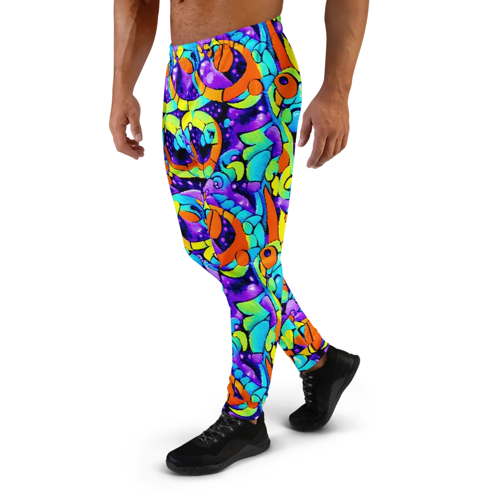 Vivid Collision on Men's Joggers — Left