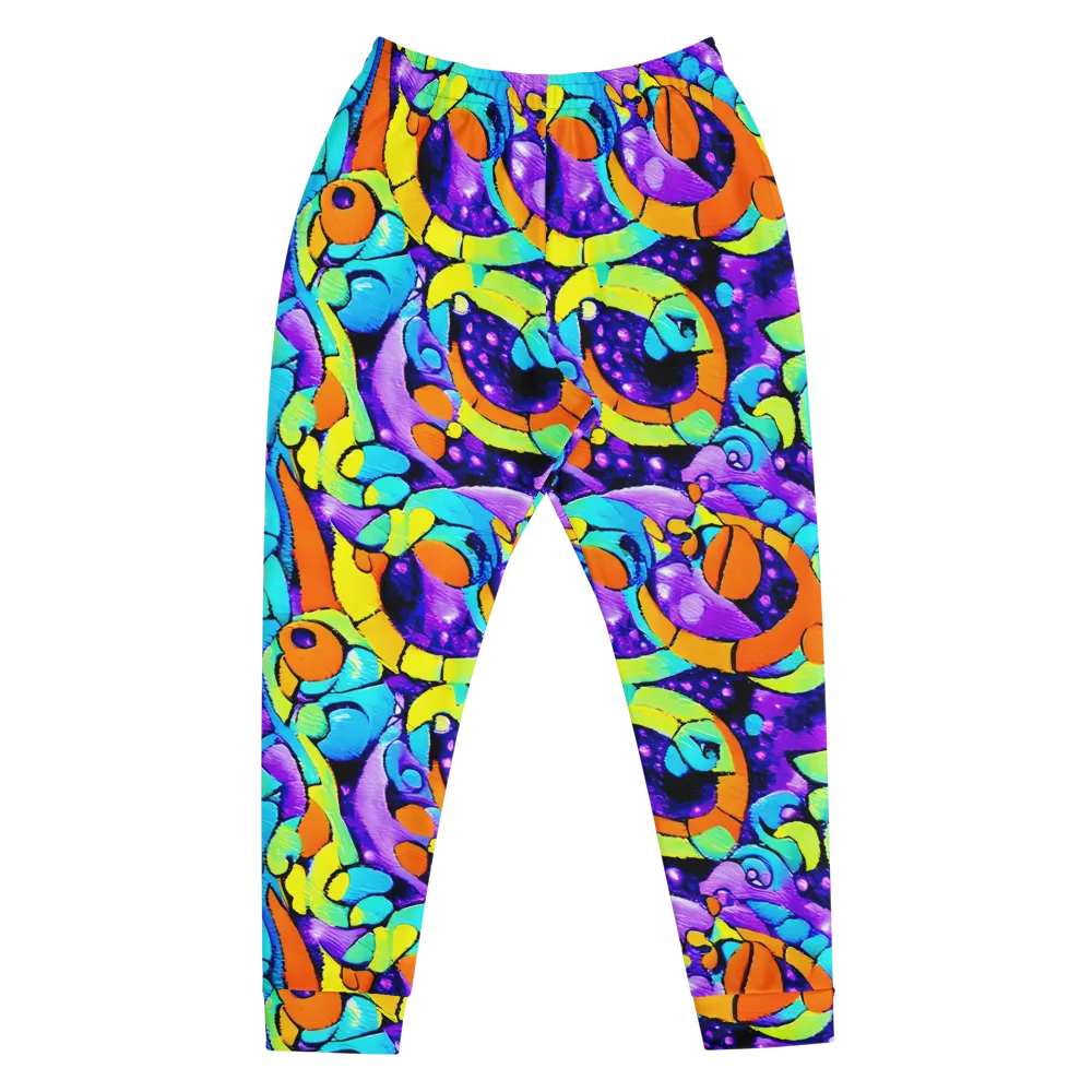 Vivid Collision on Men's Joggers — Front