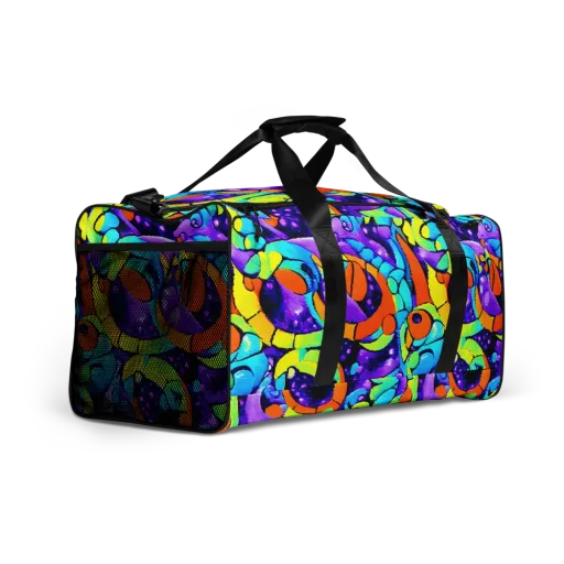 Vivid Collision on a Duffle Bag