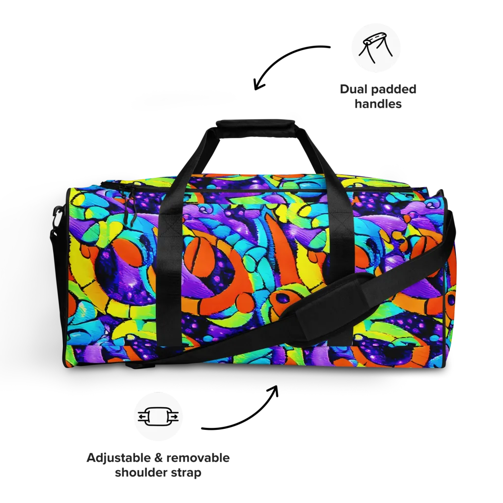 Vivid Collision on Duffle Bag — Front