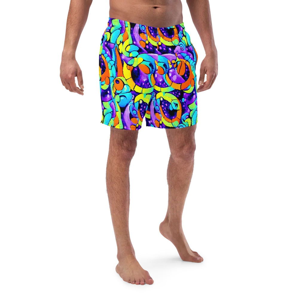 Vivid Collision on Swim Trunks — Front