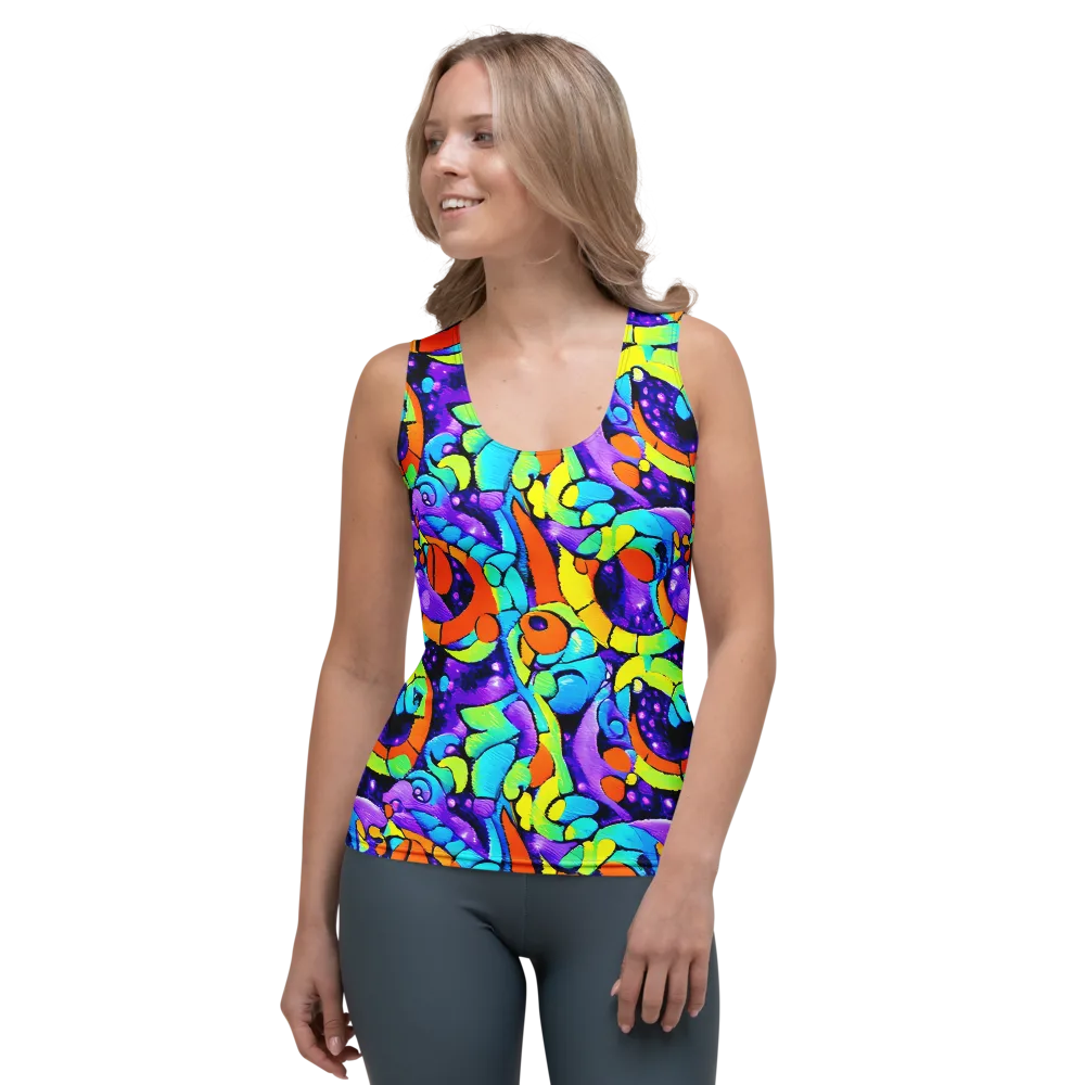 Vivid Collision on Women's Tank Top — Front