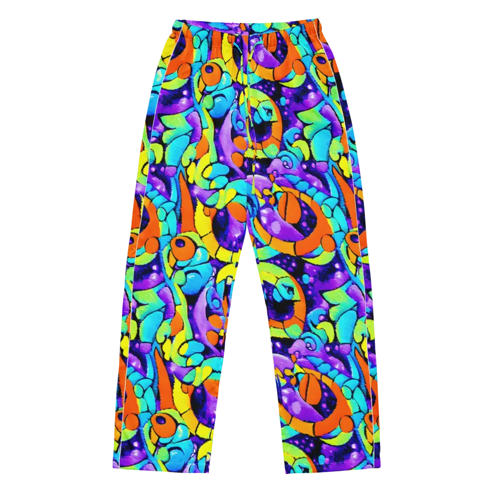 Vivid Collision on Women's Pajama Pants — Front