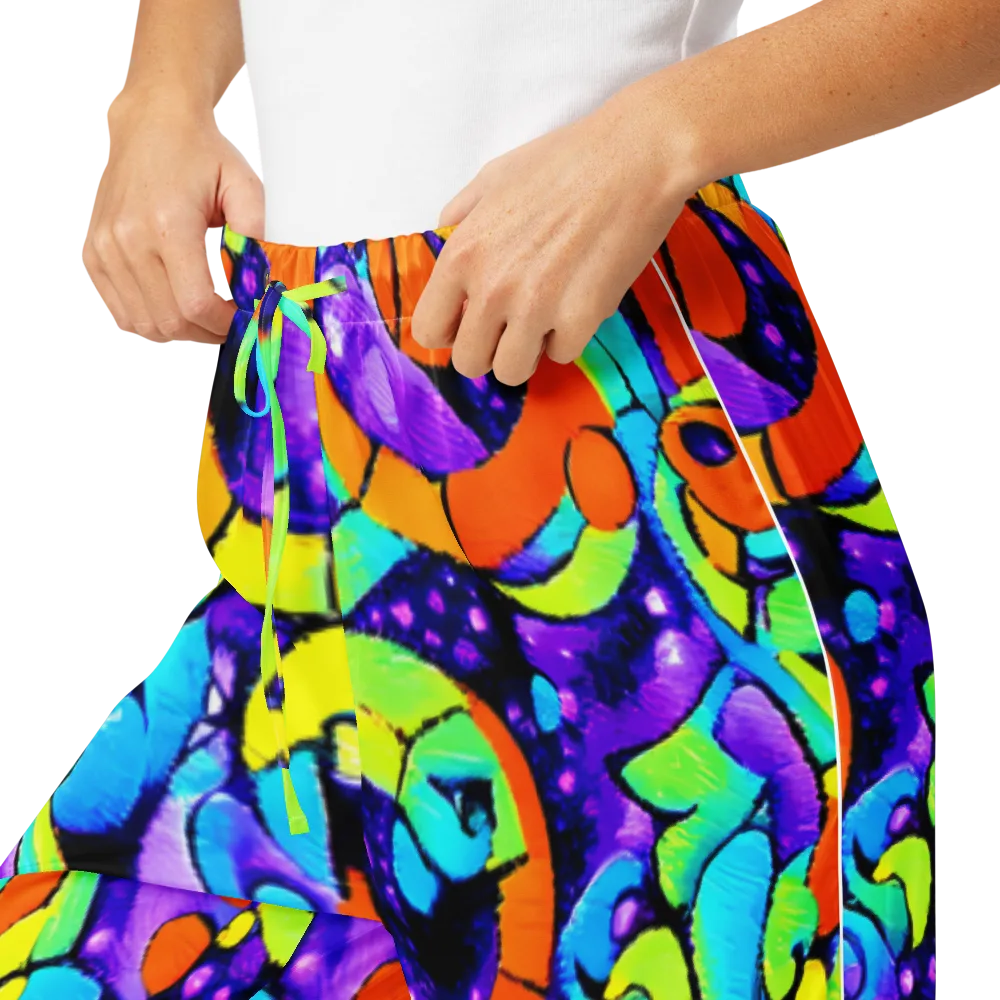 Vivid Collision on Women's Pajama Pants — Product details
