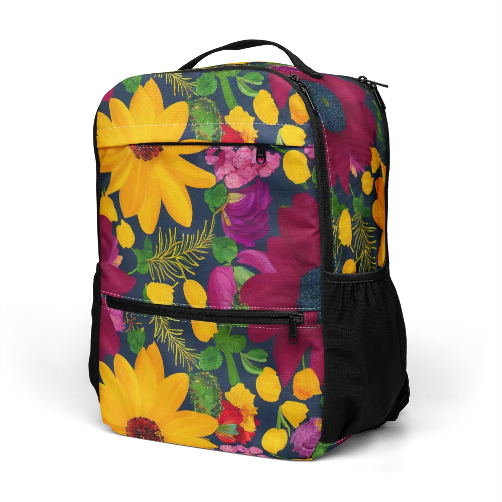 Solar Bouquet on Utility Backpack — Left Front