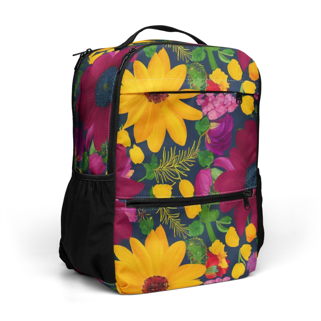 Solar Bouquet on Utility Backpack — Right Front