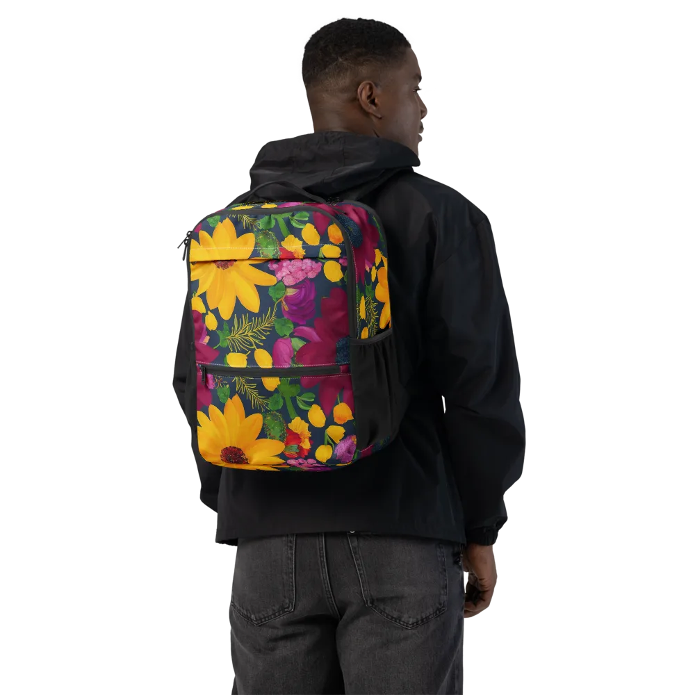 Solar Bouquet on Utility Backpack — Back