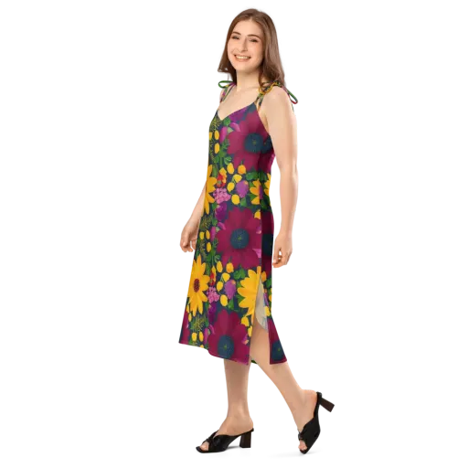 Solar Bouquet on a Slip Dress