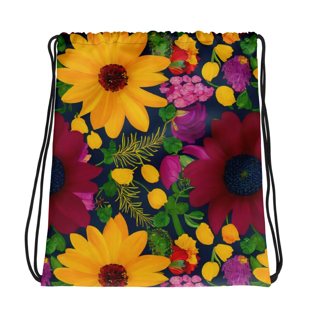 Solar Bouquet on Drawstring Bag — Photo
