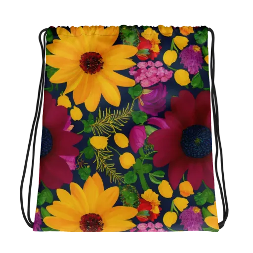 Solar Bouquet on a Drawstring Bag