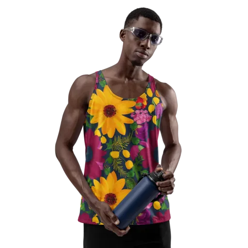 Solar Bouquet on a Men's Tank Top