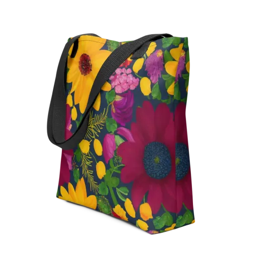 Solar Bouquet on a Tote Bag