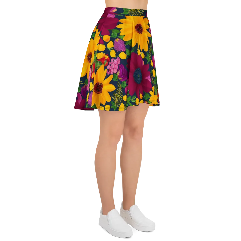 Solar Bouquet on Skater Skirt — Right