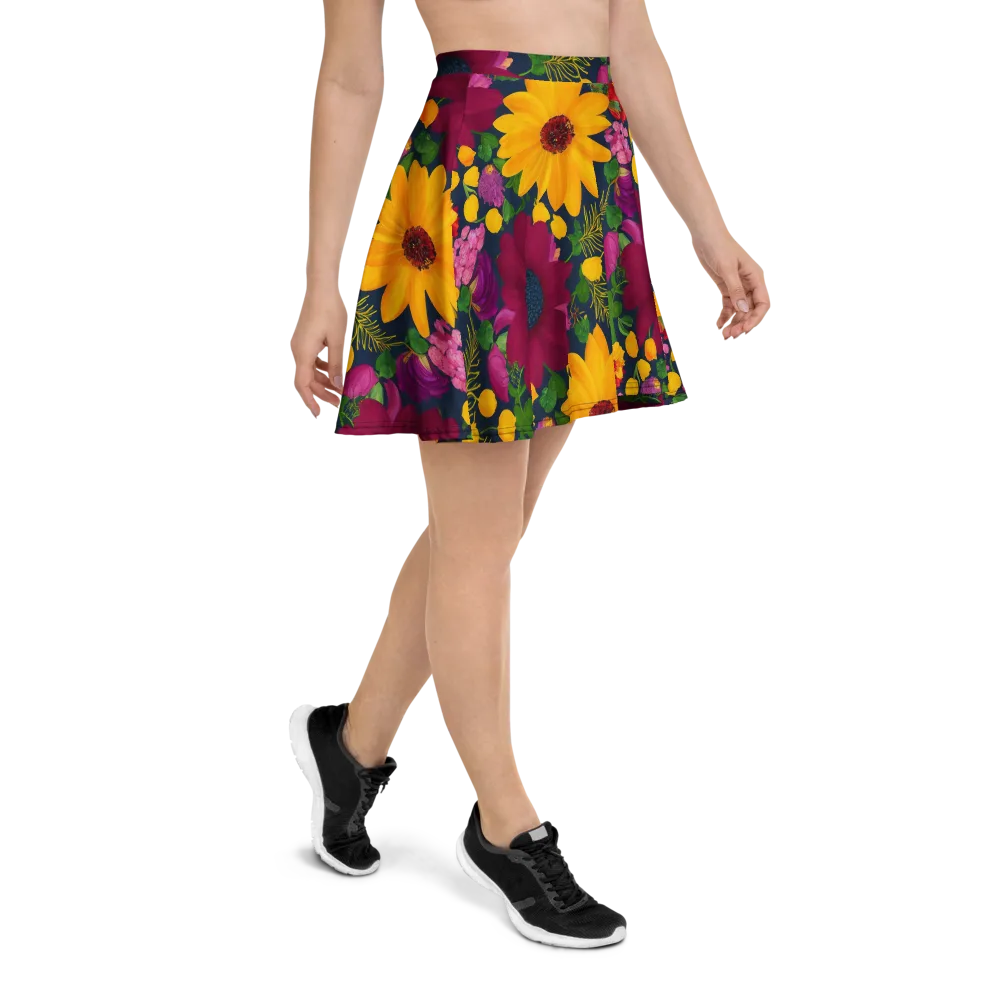 Solar Bouquet on Skater Skirt — Right