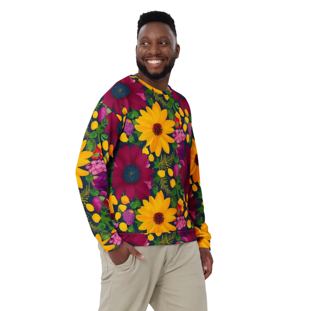 Solar Bouquet on Sweatshirt — Front