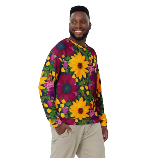 Solar Bouquet on a Sweatshirt
