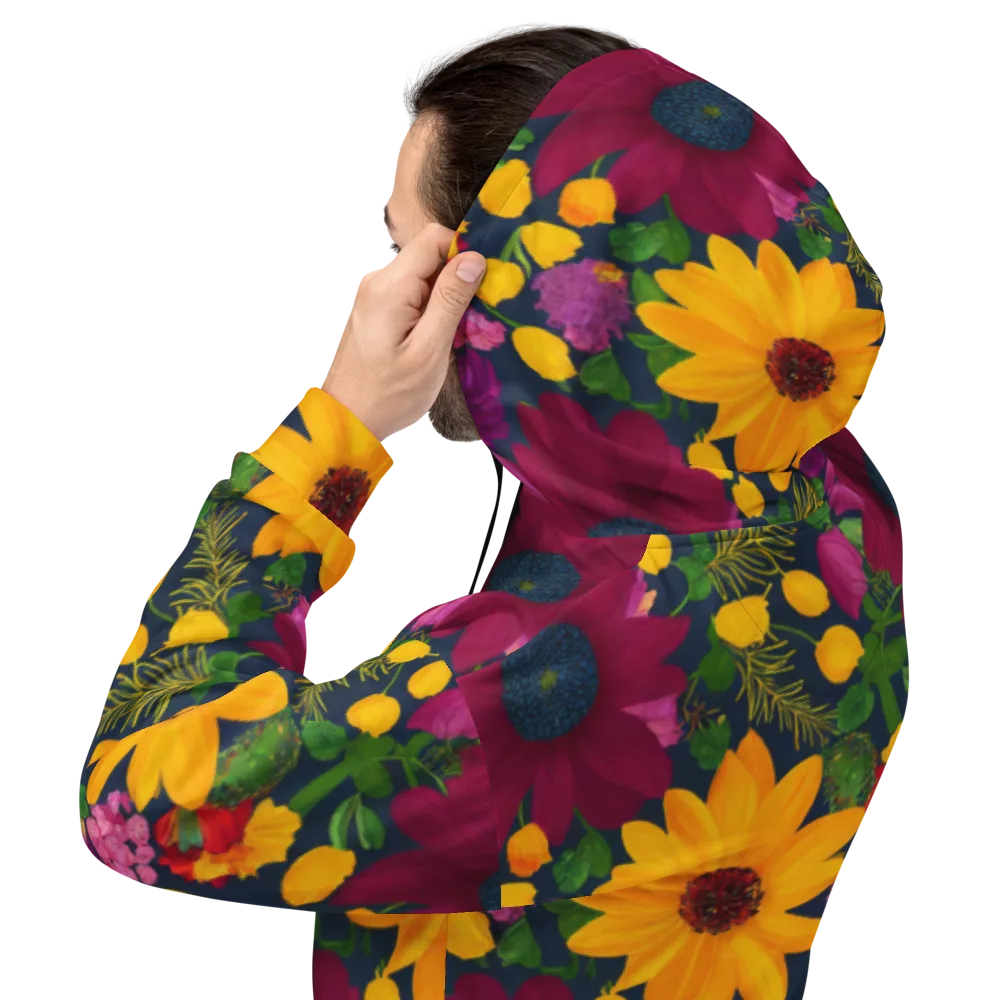 Solar Bouquet on Hoodie — Back