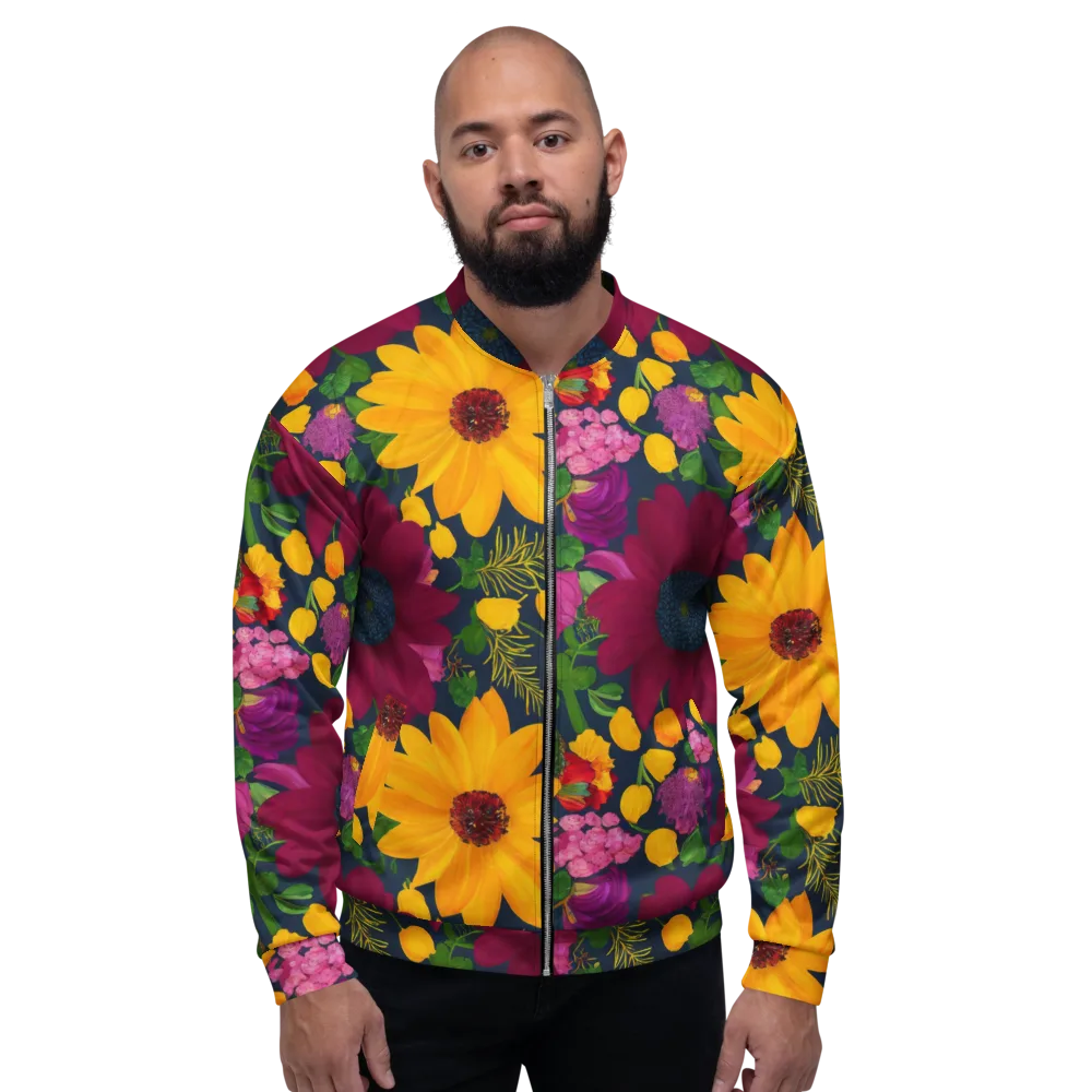 Solar Bouquet on Bomber Jacket — Front