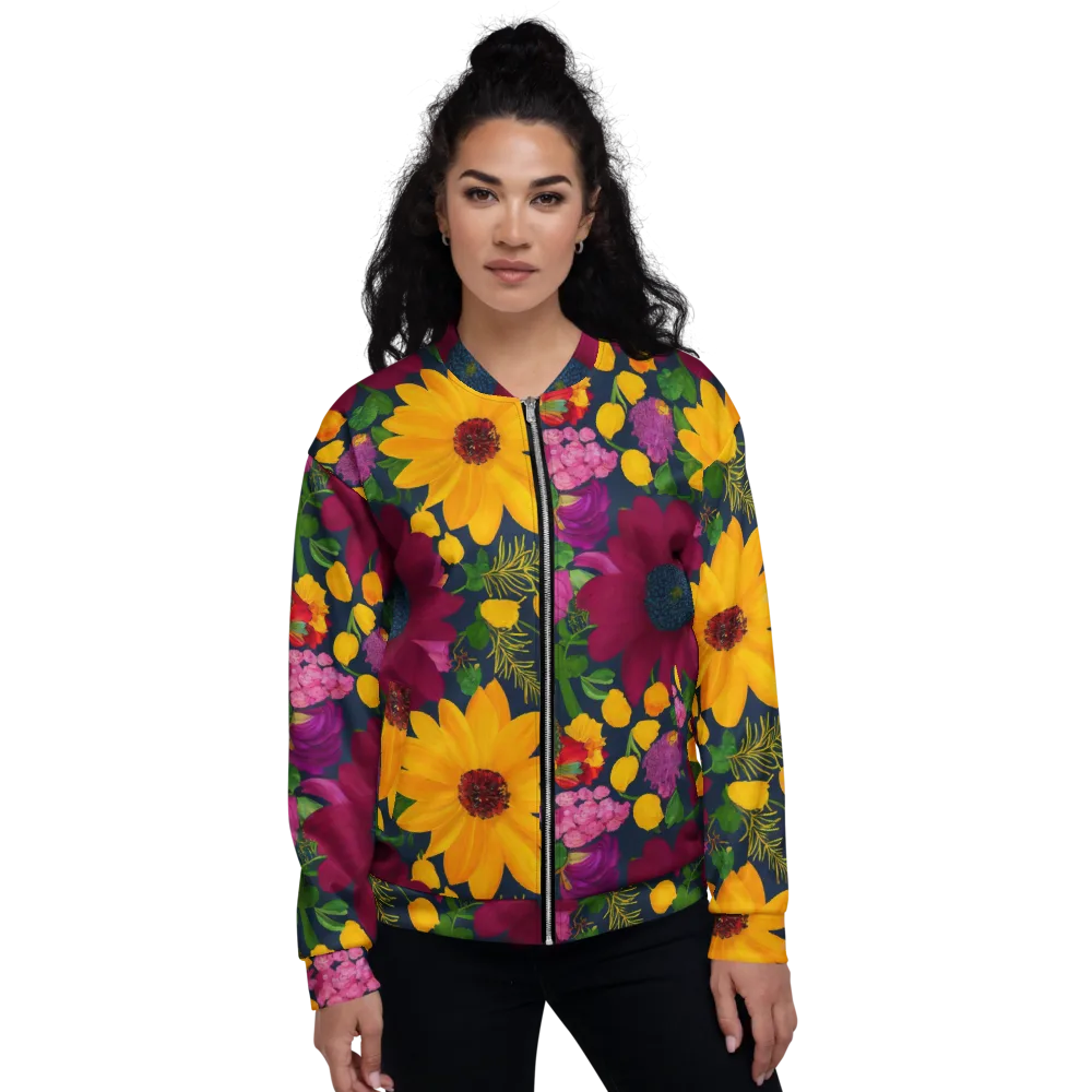 Solar Bouquet on Bomber Jacket — Front