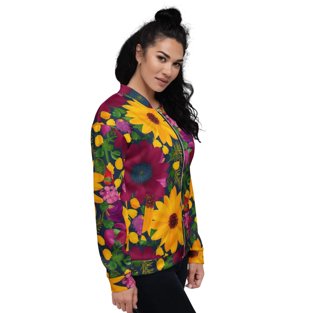 Solar Bouquet on Bomber Jacket — Right