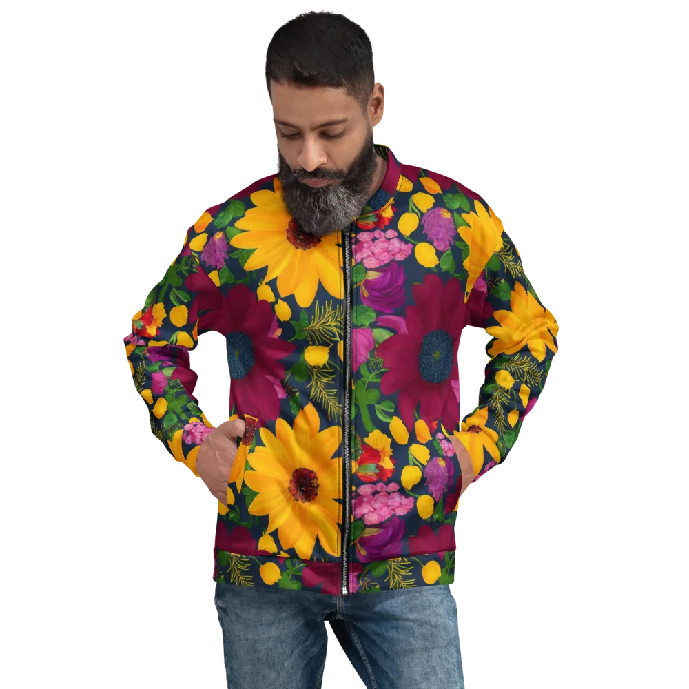 Solar Bouquet on Bomber Jacket — Front