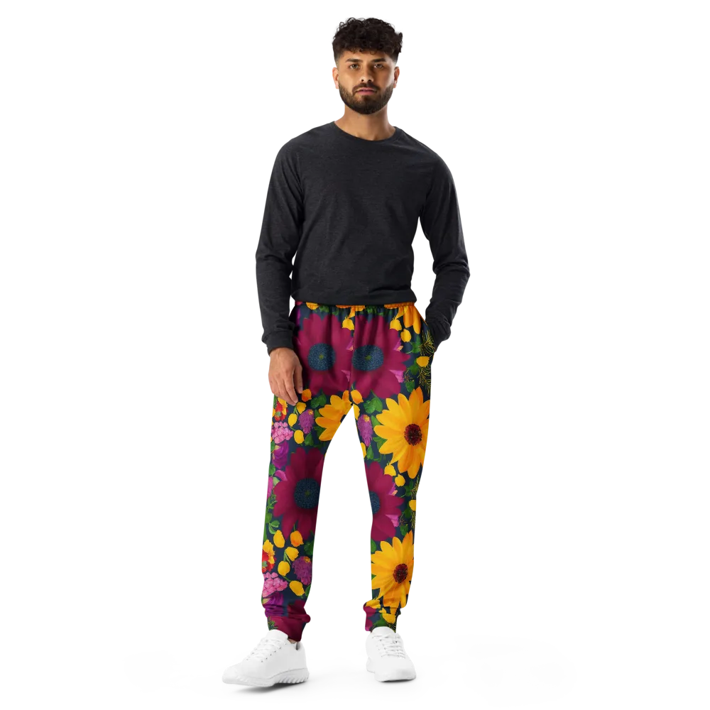 Solar Bouquet on Men's Joggers — Front