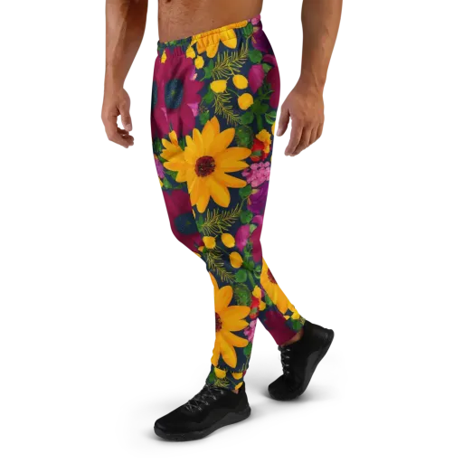 Solar Bouquet on a Men's Joggers