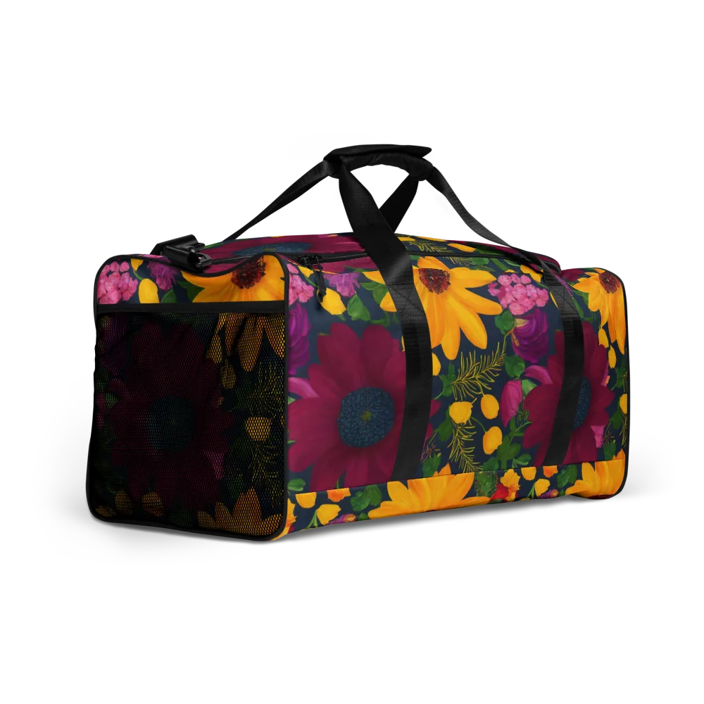 Solar Bouquet on Duffle Bag — Right Front