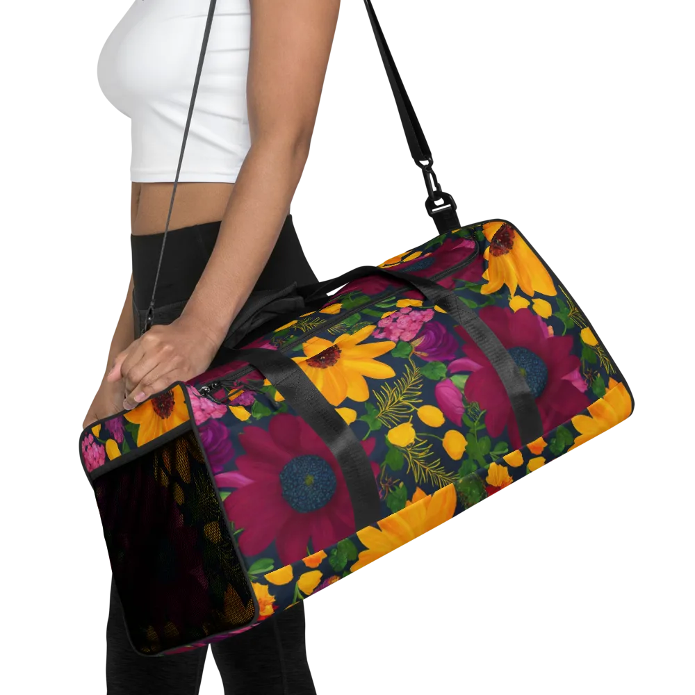 Solar Bouquet on Duffle Bag — Front