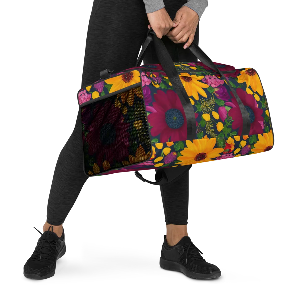 Solar Bouquet on Duffle Bag — Right Front