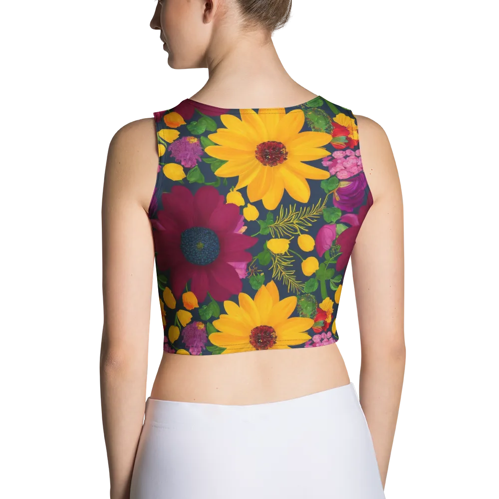 Solar Bouquet on Crop Top — Back