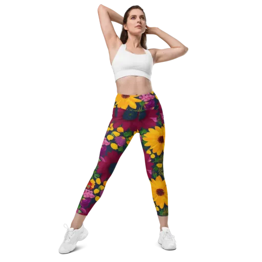 Solar Bouquet on a Leggings with Pockets