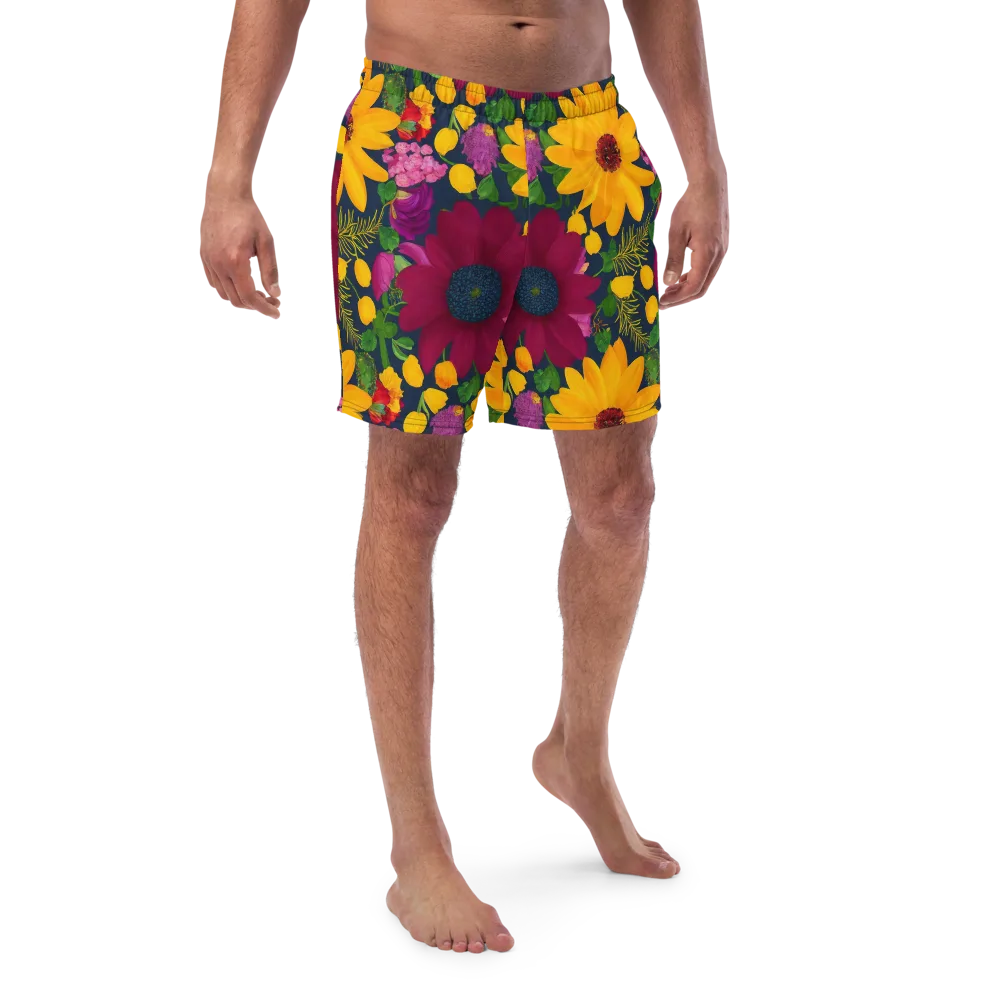 Solar Bouquet on Swim Trunks — Front