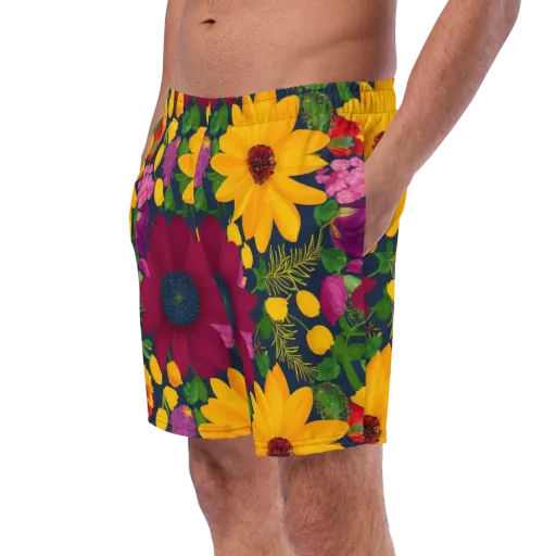 Solar Bouquet on a Swim Trunks