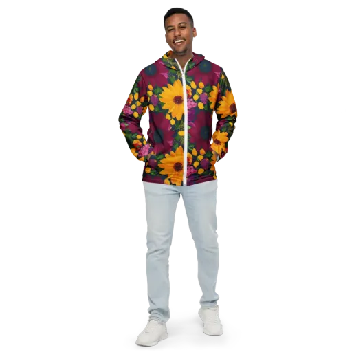 Solar Bouquet on a Men's Windbreaker